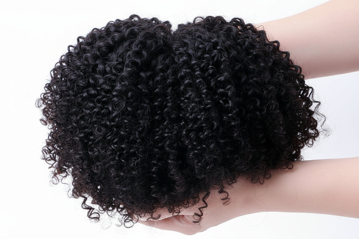 Tissage kinky curly cheveux humains vierges indiens - vue 4