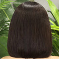Perruque bob lisse 250% lace 13x4 cheveux humains vierges raw Remy - vue 1