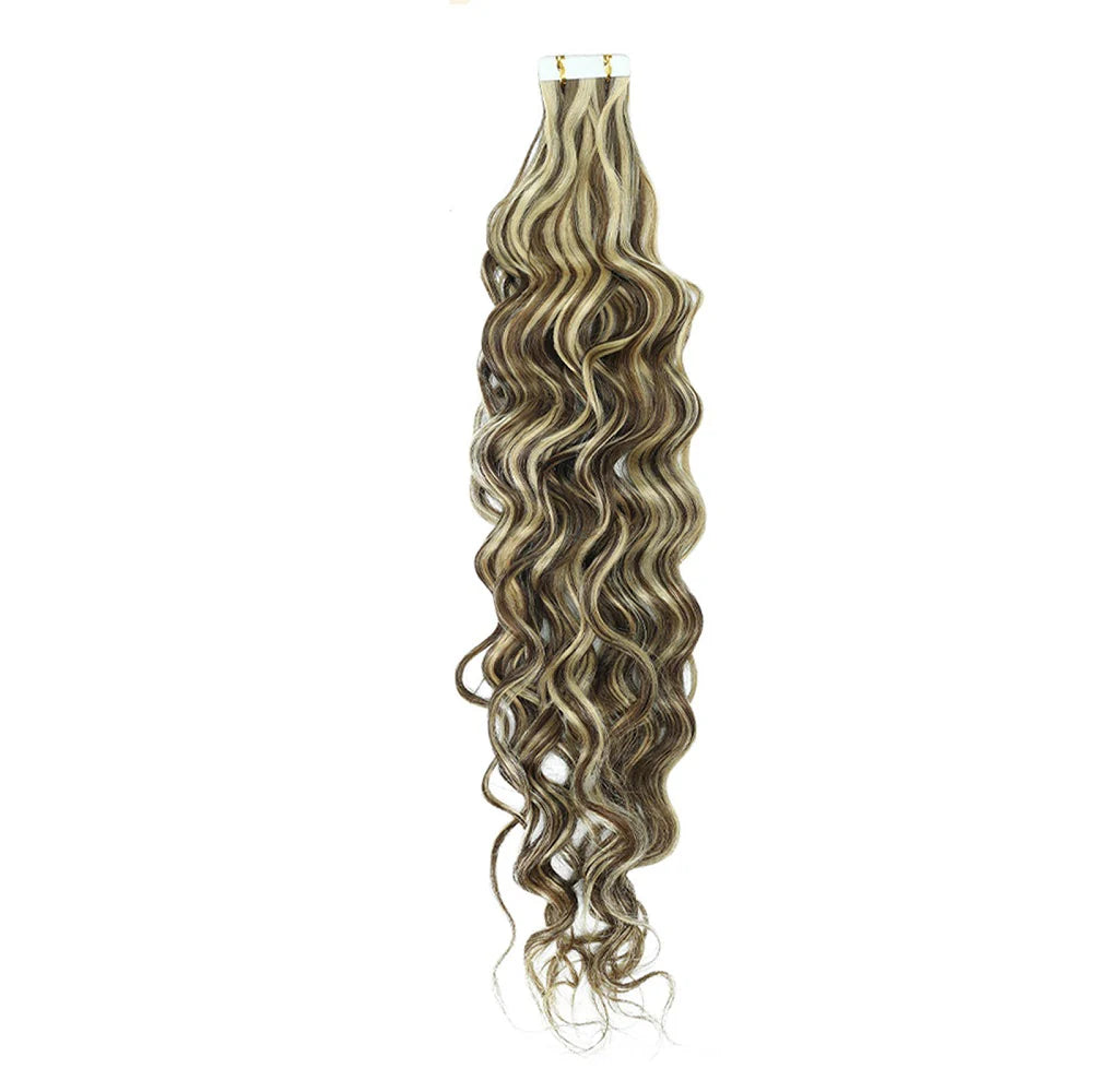 Extensions tape-in water wave cheveux humains Remy - vue 3