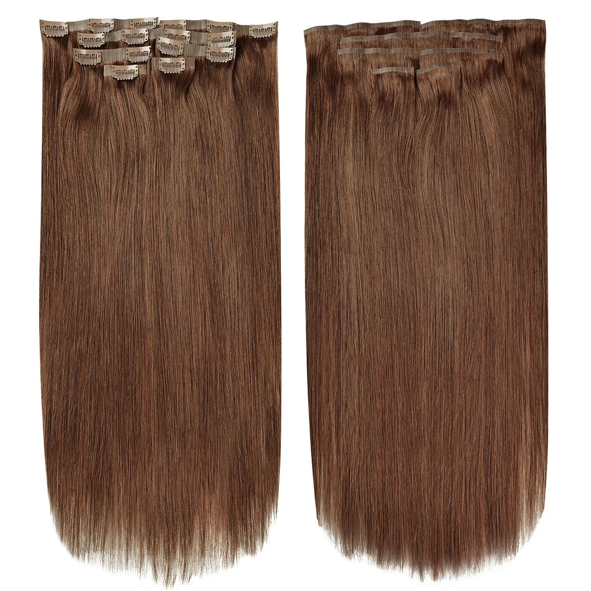 Extensions clips invisibles sans couture cheveux humains Remy - vue 6