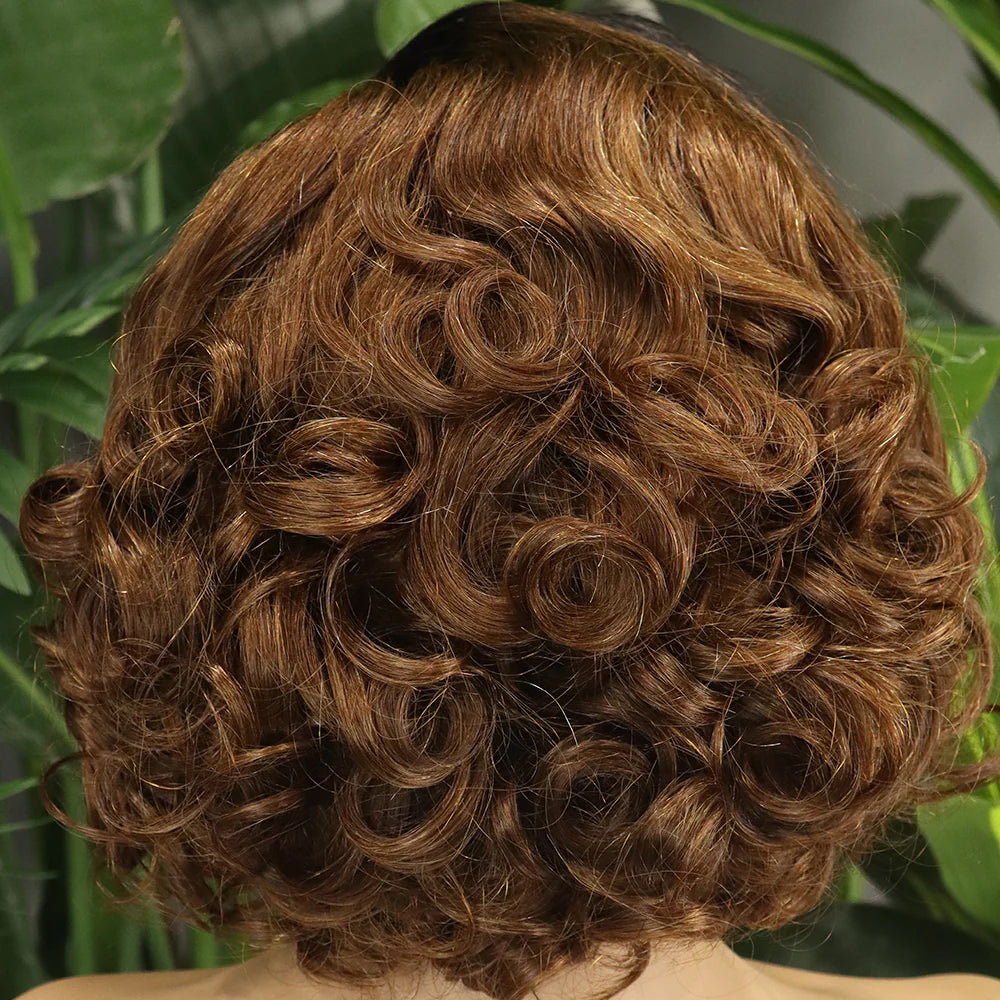 Perruque lace front pixie 13x4 cheveux humains vierges Remy - vue 1