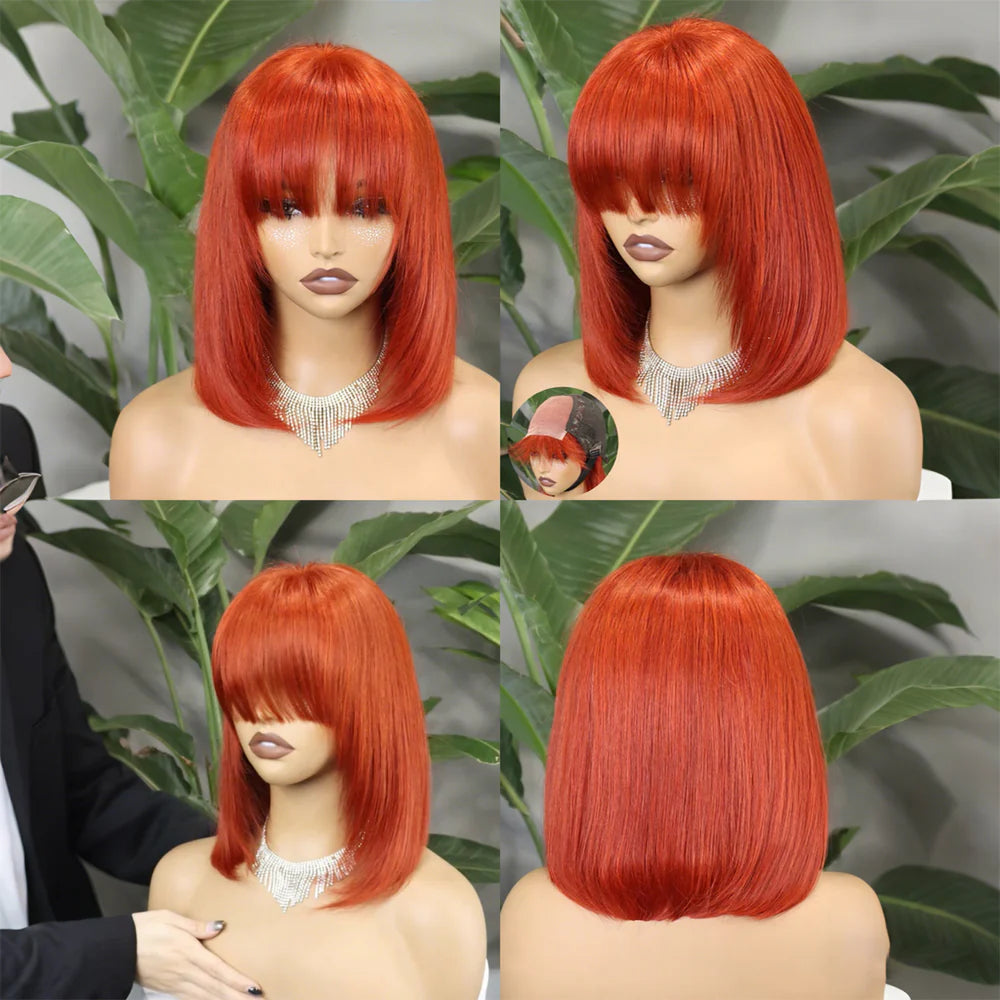 Perruque bob closure 4x4 HD lisse cheveux humains bruts vierges Remy - vue 10
