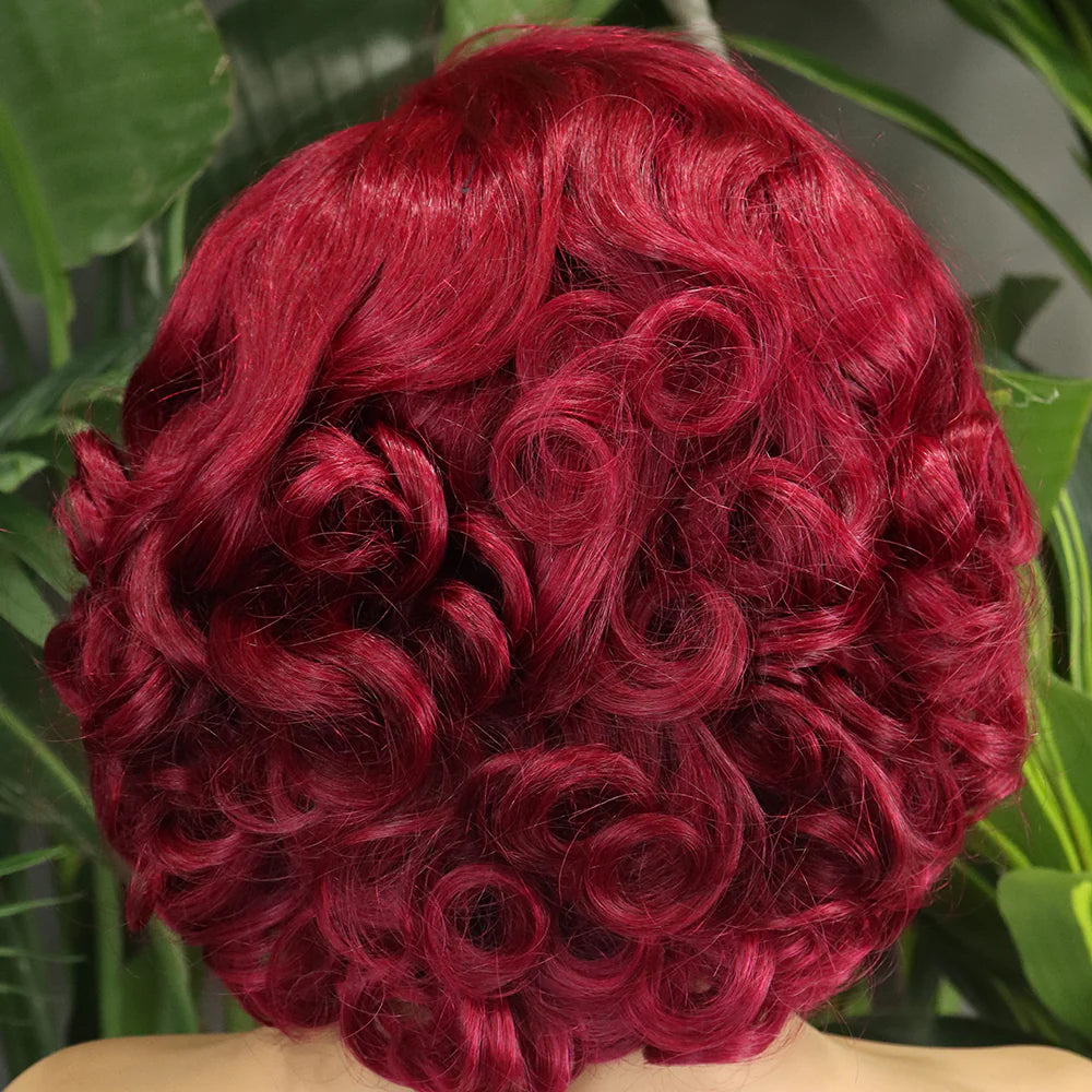 Perruque lace front pixie 13x4 cheveux humains vierges Remy - vue 3