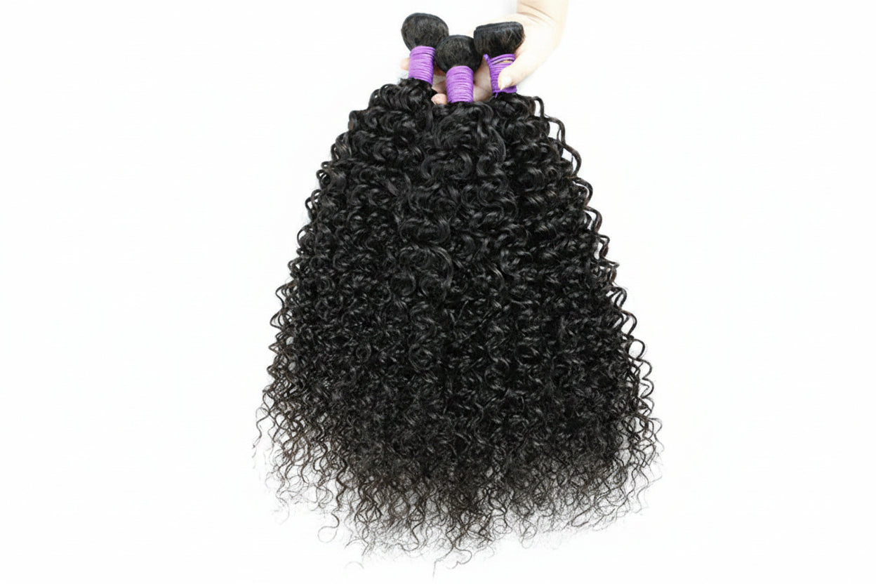 Tissage deep curly brésilien cheveux humains Remy noir naturel - vue 2