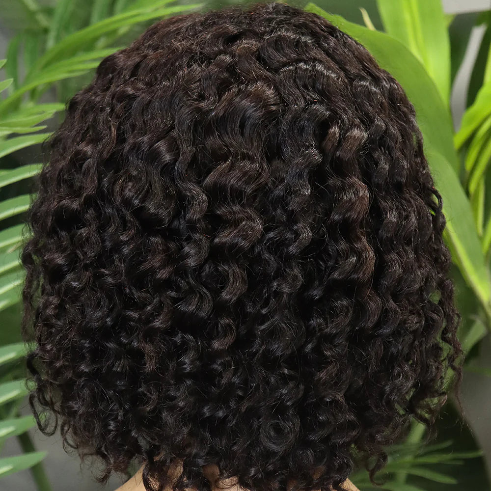 Perruque bob deep wave 250% 13x4 cheveux humains vierges Remy - vue 4