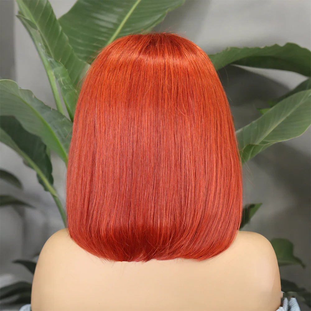 Perruque bob closure 4x4 HD lisse cheveux humains bruts vierges Remy - vue 6
