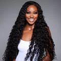 Perruque lace front deep wave 220% 13x4 22 pouces - vue générale