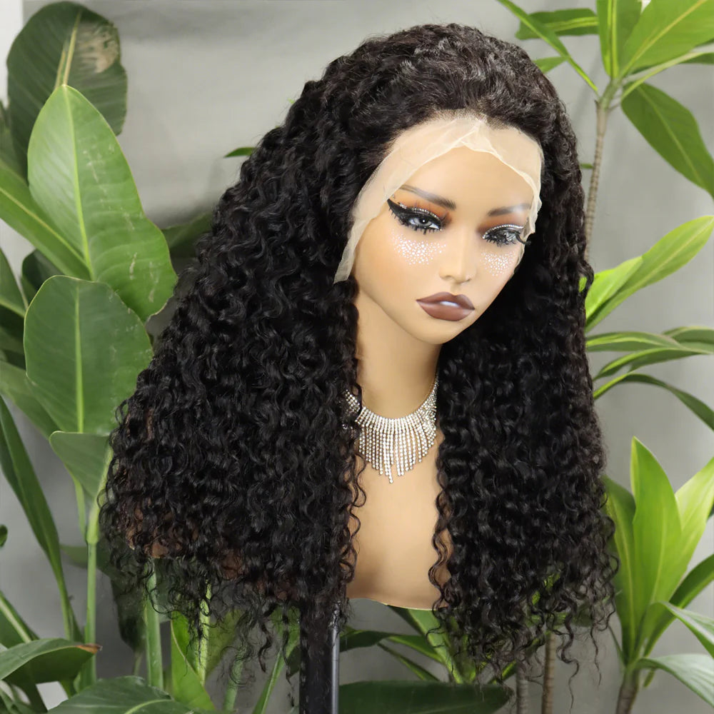 Perruque full frontal lace water wave 280% couleur naturelle - vue 2
