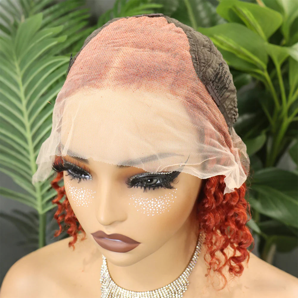 Perruque bob deep wave 250% 13x4 cheveux humains vierges Remy - vue 5
