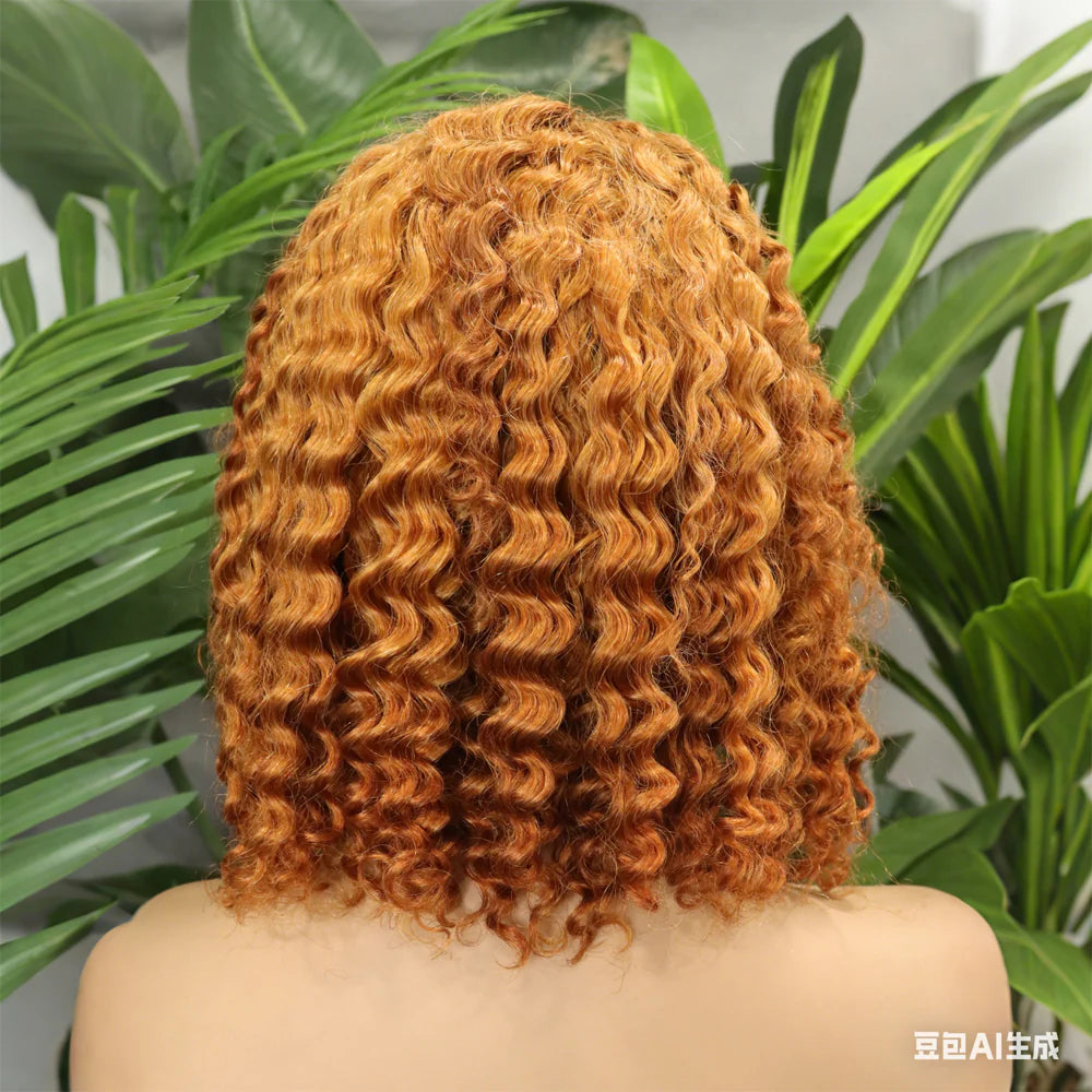 Perruque bob deep wave 250% 13x4 cheveux humains vierges Remy - vue 1