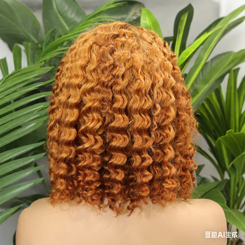 Perruque bob deep wave 250% 13x4 cheveux humains vierges Remy - vue 1