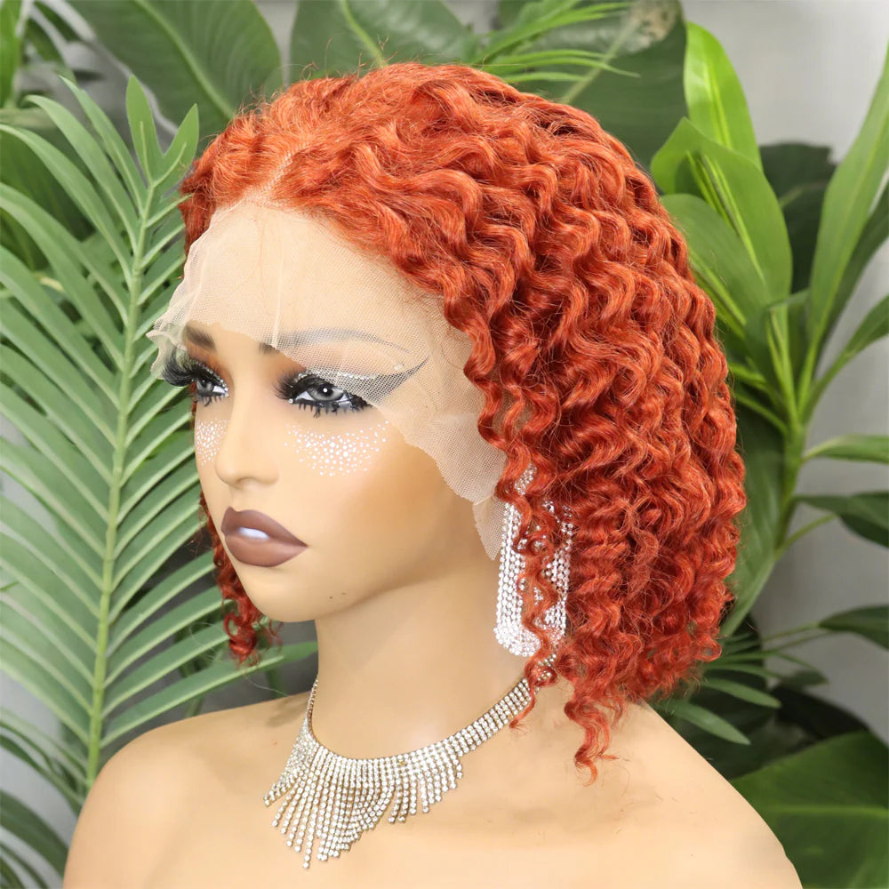 Perruque bob deep wave 250% 13x4 cheveux humains vierges Remy - vue 6