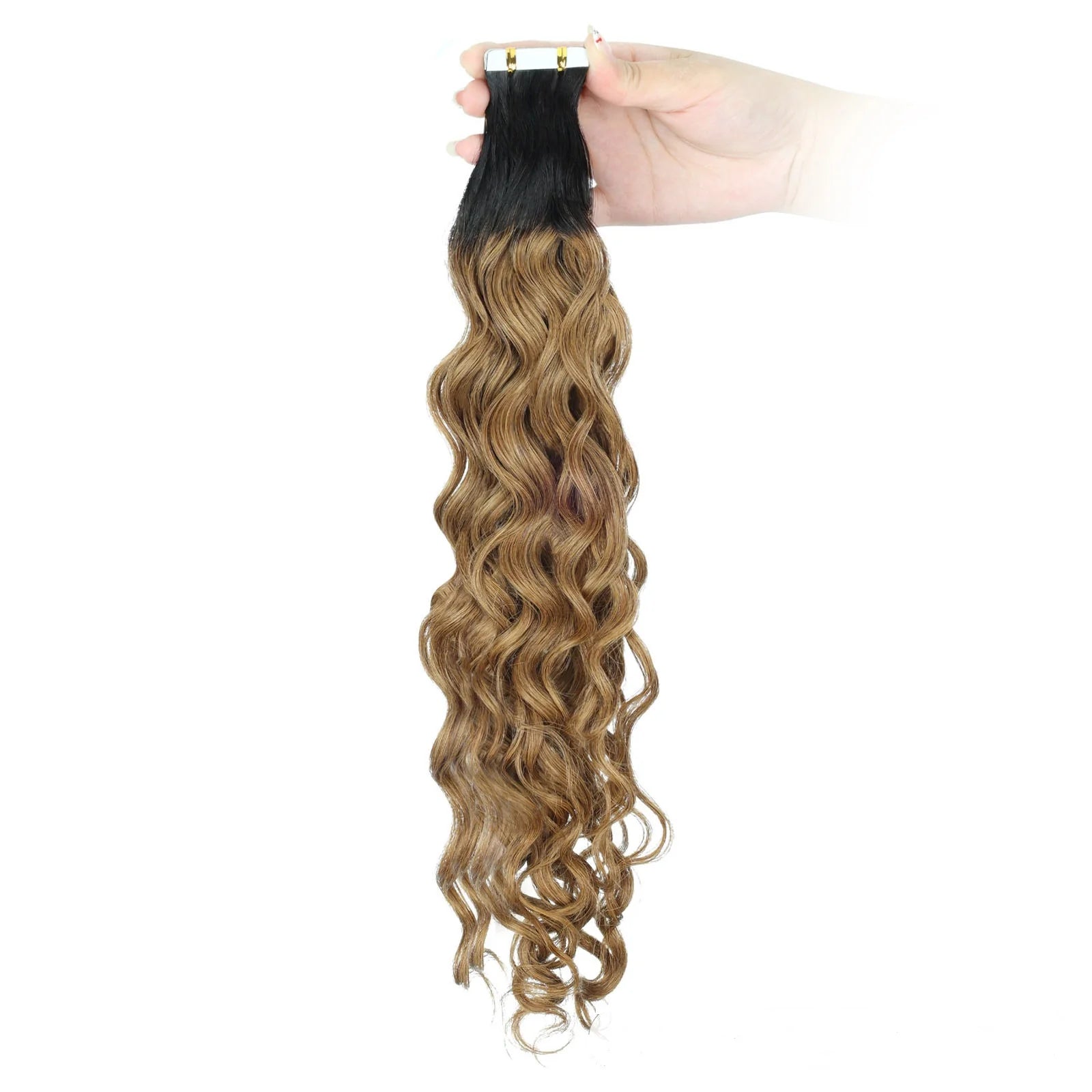 Extensions tape-in water wave cheveux humains Remy - vue 4
