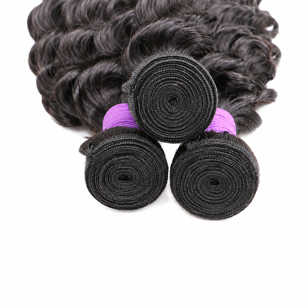 Tissage ondulations profondes deep wave cheveux humains naturels - vue 3