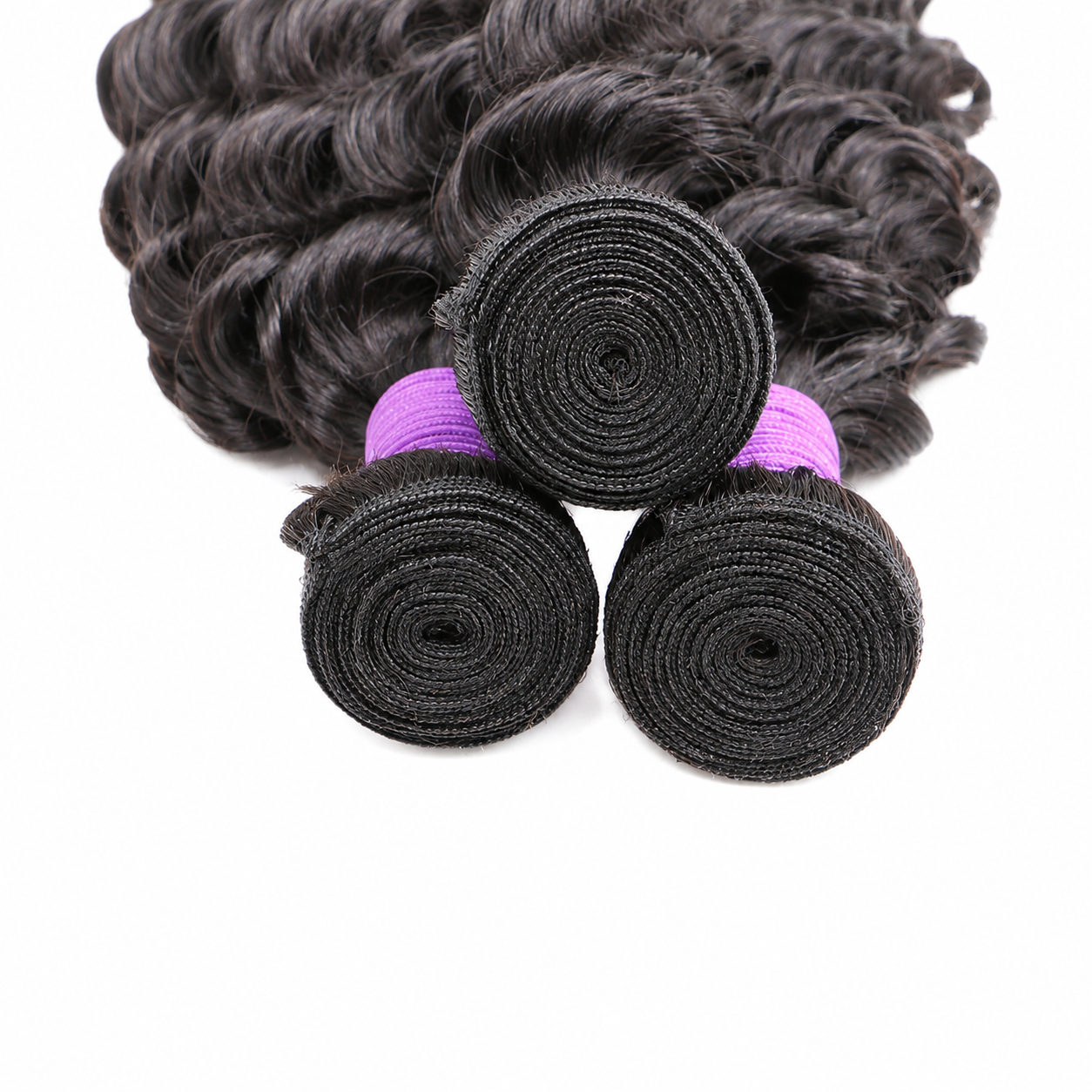 Tissage ondulations profondes deep wave cheveux humains naturels - vue 3