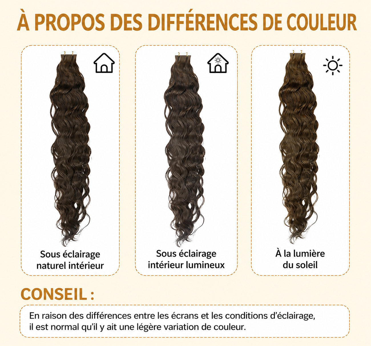 Extensions tape-in water wave cheveux humains Remy - vue 6