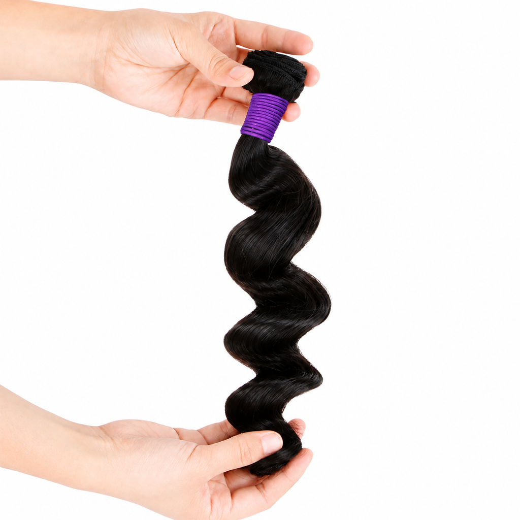 Tissage loose wave cheveux humains Remy noir naturel - vue 3