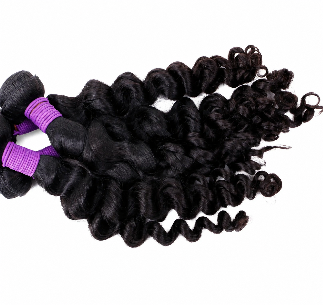 Tissage Remy loose deep wave noir naturel 1 pièce - vue 4