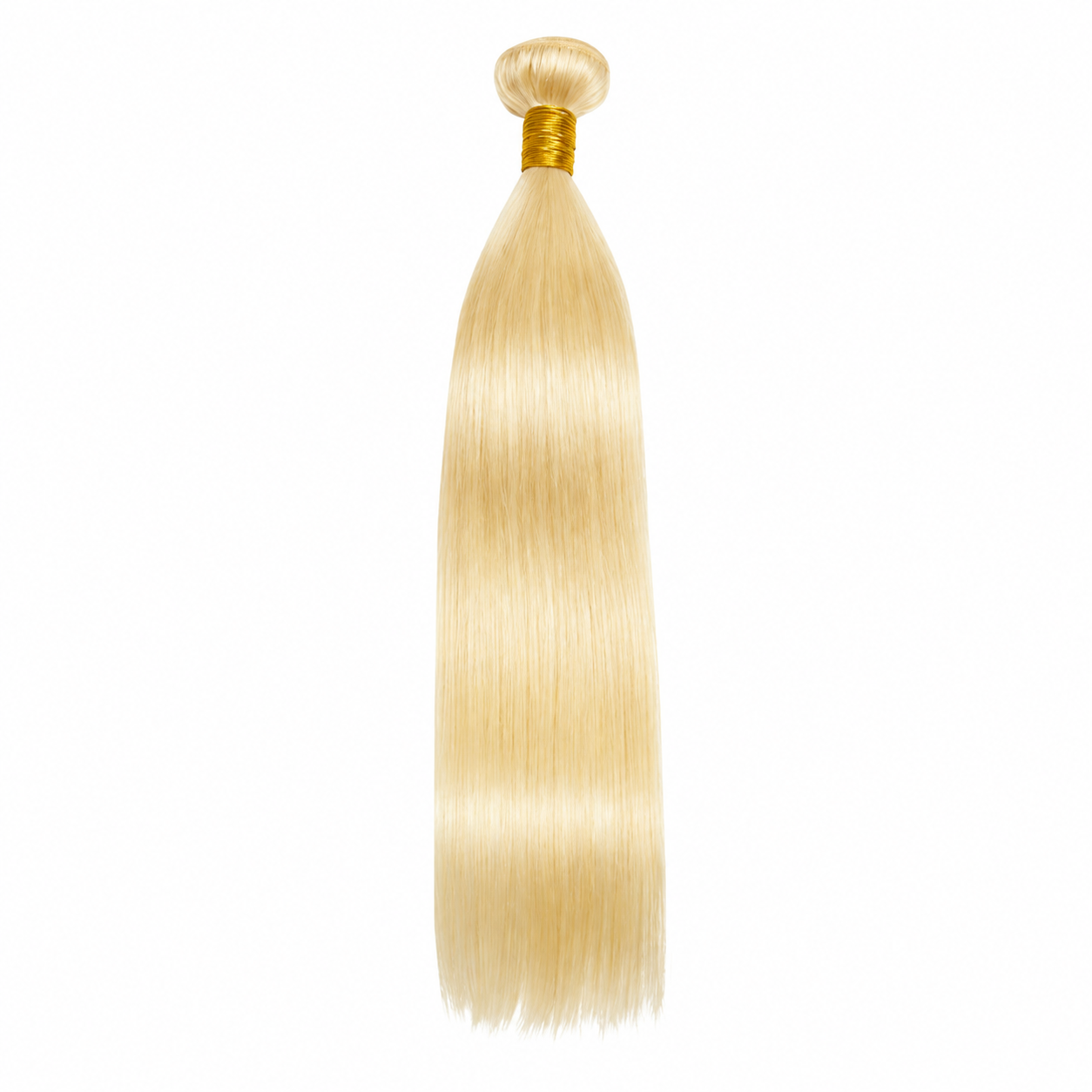 Extensions lisses cheveux humains Remy blond platine 613 - vue 2