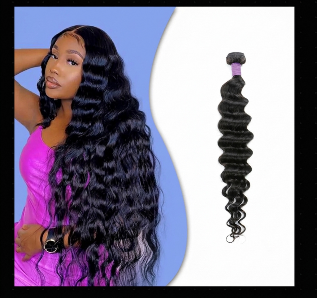Tissage Remy loose deep wave noir naturel 1 pièce - vue 1