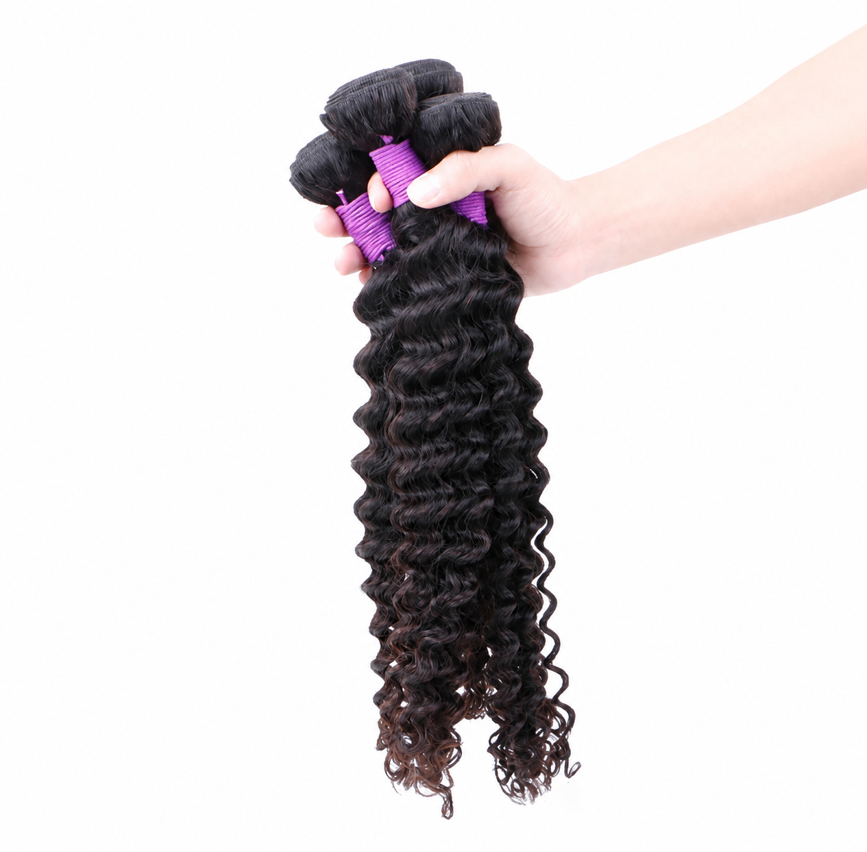 Tissage ondulations profondes deep wave cheveux humains naturels - vue 2