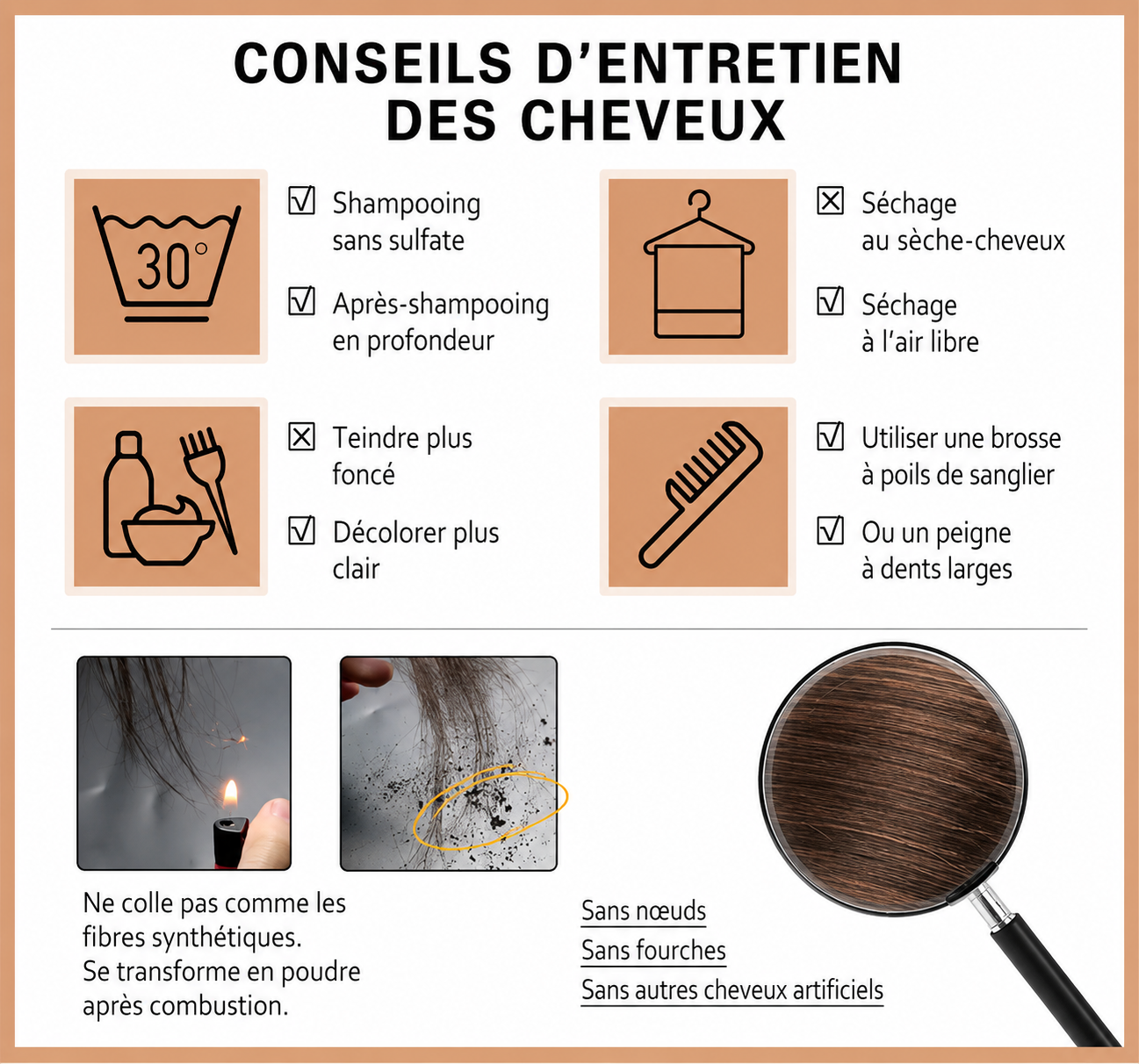 Extensions adhésives invisibles - pose étape 2