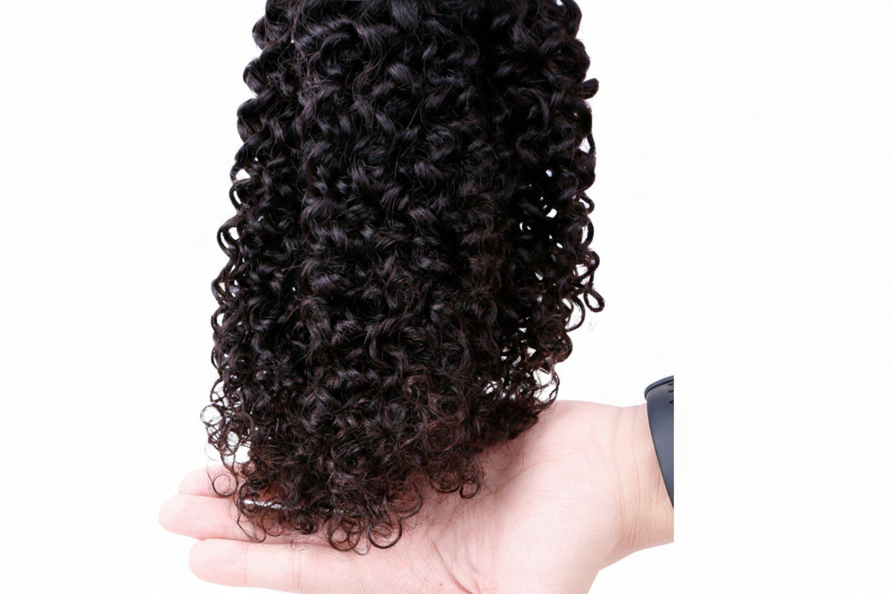 Tissage deep curly brésilien cheveux humains Remy noir naturel - vue 4