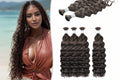 Mèche italian curly deep wave sans trame brun foncé 2 - vue 1