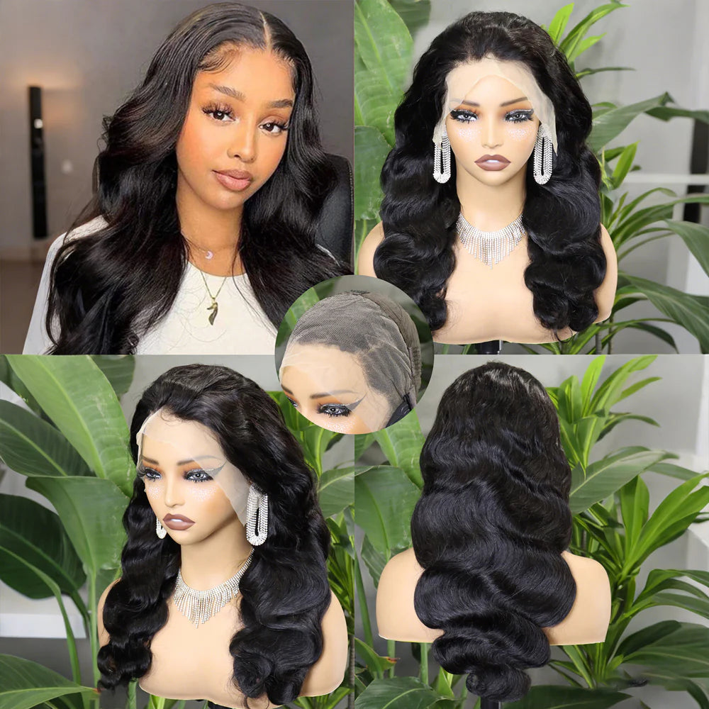 Perruque lace front premium body wave 280% couleur naturelle - vue 1