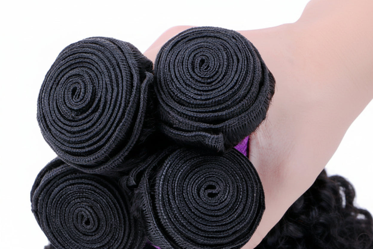 Tissage kinky curly cheveux humains vierges indiens - vue 5