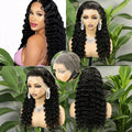 Perruque full frontal lace deep wave 280% couleur naturelle - vue 1