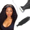 Extensions tape-in kinky curly 22 pouces - vue 1