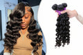 Tissage loose deep wave cheveux humains Remy noir naturel - vue 1