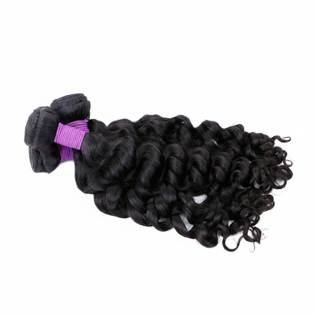 Tissage loose deep wave cheveux humains Remy noir naturel - vue 3
