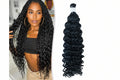 Mèche deep curly sans trame noir intense jet black - vue 1